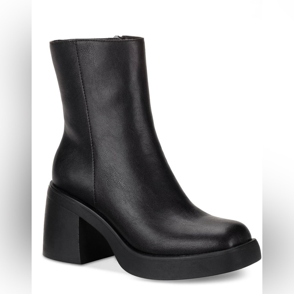 Sun + Stone Elegant Black Women's Ankle Boots Size 9.5